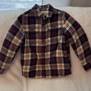 The Children's Place Red and Blue Plaid Shirt Jacket